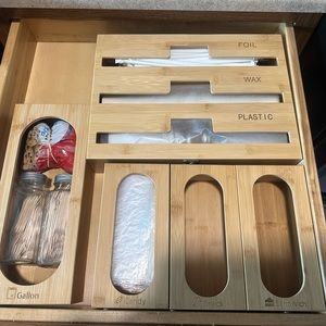 Bamboo drawer organizers